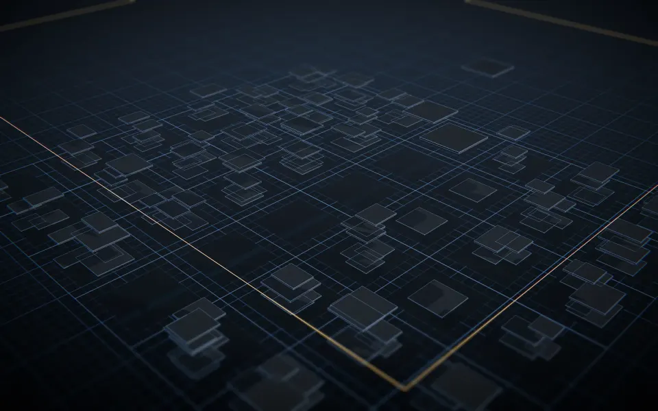 Massing model and street grid
